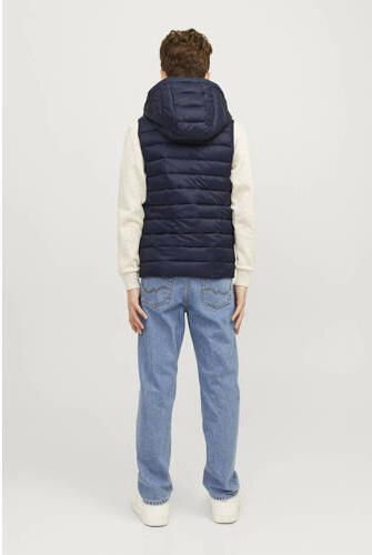 Jack & jones JUNIOR bodywarmer JJESPRINT donkerblauw Jongens Nylon Capuchon 128 - Foto 3