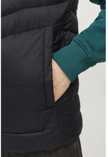 Jack & jones JUNIOR bodywarmer JJESPRINT zwart Jongens Nylon Capuchon Effen 128