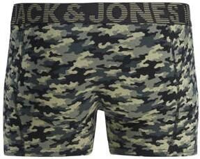 Jack & jones JUNIOR boxershort JACDANNY set van 3 zwart groen Jongens Stretchkatoen 128 - Foto 3