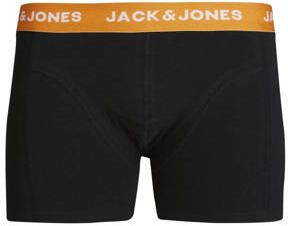 Jack & jones JUNIOR boxershort JACGAB set van 3 zwart multicolor Jongens Stretchkatoen 152