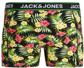 Jack & jones JUNIOR boxershort JACPINK FLOWERS set van 3 zwart groen geel Jongens Stretchkatoen 152 - Foto 3