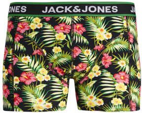 Jack & jones JUNIOR boxershort JACPINK FLOWERS set van 3 zwart groen geel Jongens Stretchkatoen 152 - Foto 2