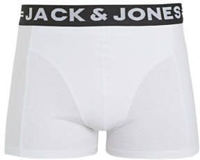 Jack & jones JUNIOR boxershort set van 3 zwart wit grijs melange Jongens Stretchkatoen 152 - Foto 7