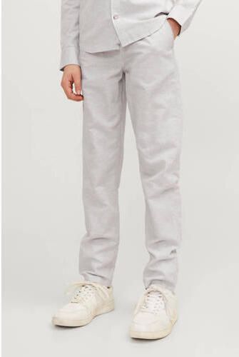 Jack & jones JUNIOR broek JPSTKANE JJSUMMER lichtgrijs Jongens Stretchkatoen 128 - Foto 2