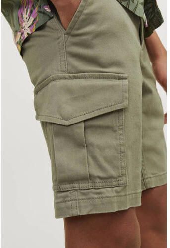 Jack & jones JUNIOR cargo short JPSTJOE JJCARGO oliegroen Korte broek Jongens Stretchkatoen 128 - Foto 2