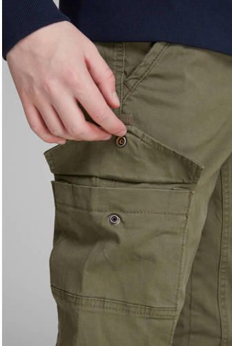 Jack & jones JUNIOR cargobroek JJIPAUL olijfgroen Jongens Stretchkatoen 170 - Foto 7