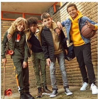 Jack & jones JUNIOR cargobroek JJIPAUL zwart Jongens Stretchkatoen Effen 152 - Foto 11