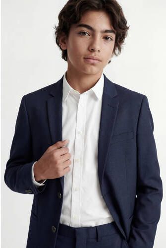 JACK & JONES JUNIOR colbert JPRSOLARIS donkerblauw Polyester Reverskraag - Foto 11