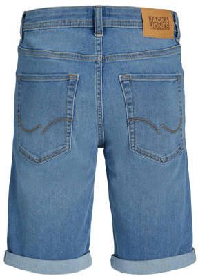 Jack & jones JUNIOR denim short JJIRICK blue denim Blauw Jongens Stretchdenim 128 - Foto 4