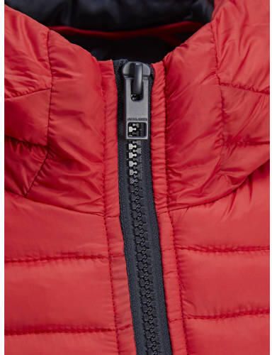 Jack & jones JUNIOR gewatteerde jas JJEHERO donkerblauw Jongens Polyester Capuchon 176 - Foto 3