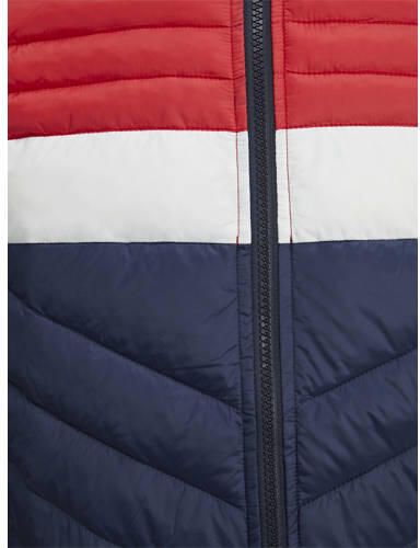 Jack & jones JUNIOR gewatteerde jas JJEHERO donkerblauw Jongens Polyester Capuchon 176 - Foto 4