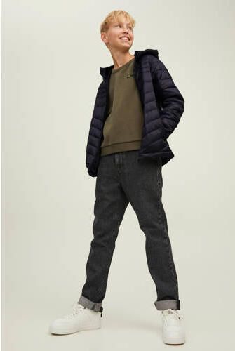 Jack & jones JUNIOR gewatteerde jas JJEHERO zwart Jongens Polyester Capuchon 128 - Foto 3