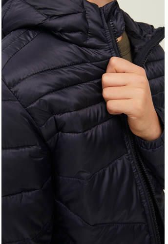 Jack & jones JUNIOR gewatteerde jas JJEHERO zwart Jongens Polyester Capuchon 128 - Foto 2