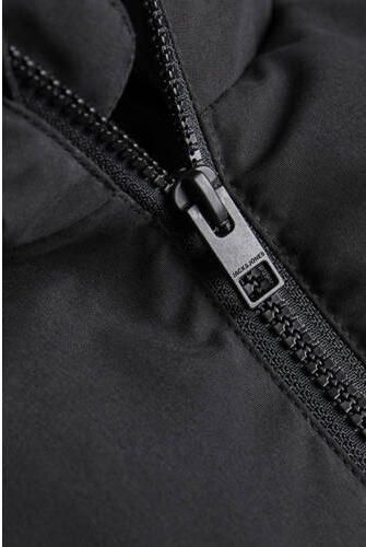 Jack & jones JUNIOR gewatteerde jas zwart Jongens Polyester Capuchon Meerkleurig 152 - Foto 2