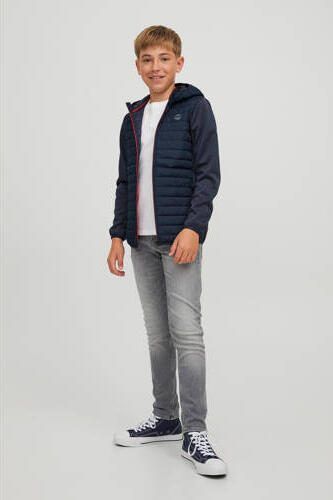 Jack & jones JUNIOR gewatteerde tussenjas JJEMULTI donkerblauw Jongens Polyester Capuchon 164 - Foto 10
