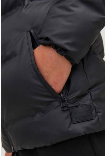 Jack & jones JUNIOR gewatteerde winterjas JCOELEMENTS zwart Jongens Polyester Capuchon 140 - Foto 3