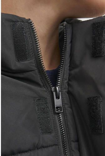 Jack & jones JUNIOR gewatteerde winterjas zwart Jongens Polyester Capuchon 128 - Foto 2