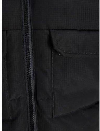 JACK & JONES JUNIOR gewatteerde winterjas zwart Jongens Polyester Capuchon - Foto 4