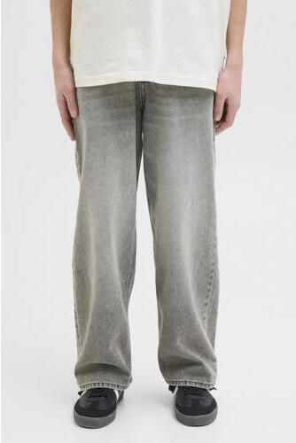 JACK & JONES JUNIOR high waist baggy fit jeans grey denim Grijs Effen - Foto 11