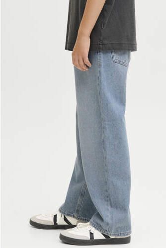 JACK & JONES JUNIOR high waist baggy jeans medium blue denim Blauw Effen - Foto 3