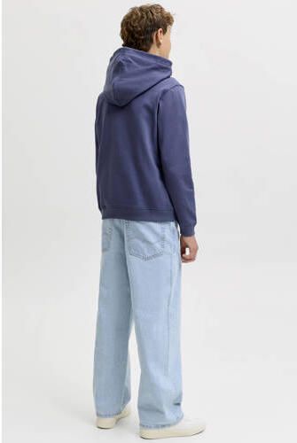 JACK & JONES JUNIOR hoodie blauw Sweater Tekst - Foto 3