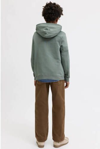 JACK & JONES JUNIOR hoodie groen Sweater Tekst - Foto 4