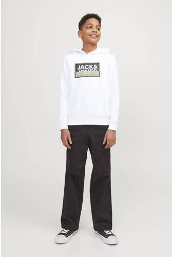 Jack & jones JUNIOR hoodie JCOLOGAN met logo wit Sweater Logo 128 - Foto 2