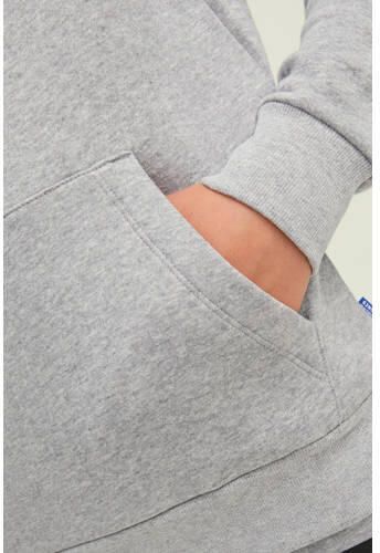 Jack & jones JUNIOR hoodie JJECORP met logo grijs melange Sweater Logo 128 - Foto 2
