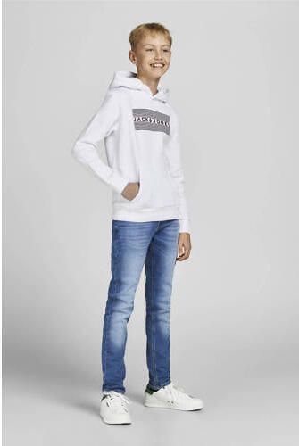 Jack & jones JUNIOR hoodie JJECORP met logo wit Sweater Logo 164 - Foto 2