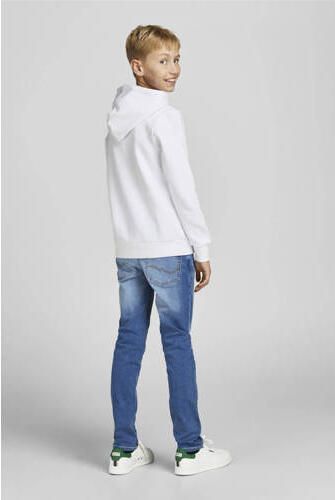 Jack & jones JUNIOR hoodie JJECORP met logo wit Sweater Logo 164 - Foto 3