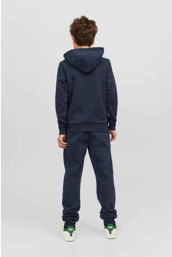 Jack & jones JUNIOR hoodie JJEJOSH met logo donkerblauw Sweater Logo 152 - Foto 4