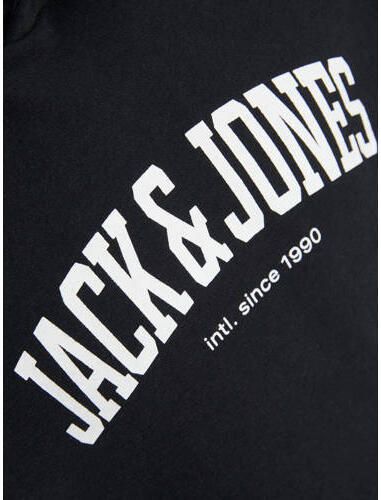 Jack & jones JUNIOR hoodie JJEJOSH met logo zwart Sweater Logo 116 - Foto 2