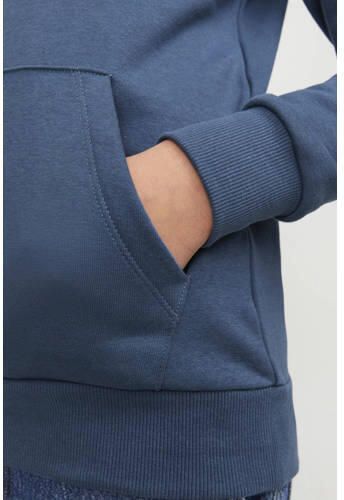Jack & jones JUNIOR hoodie JJEJOSH SWEAT HOOD SN JNR met tekst blauw rood Sweater 116