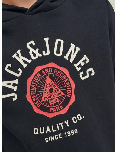 Jack & jones JUNIOR hoodie JJELOGO met logo zwart Sweater Logo 152 - Foto 2