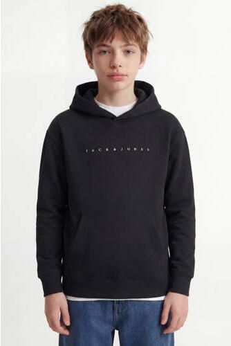 JACK & JONES JUNIOR hoodie JJESTAR met logo zwart Sweater Logo - Foto 4