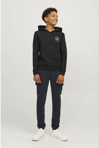 Jack & jones JUNIOR hoodie JJESWIFT met printopdruk zwart Sweater Printopdruk 128 - Foto 2