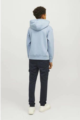 Jack & jones JUNIOR hoodie JORVESTERBRO met tekst lichtblauw Sweater Tekst 128 - Foto 3