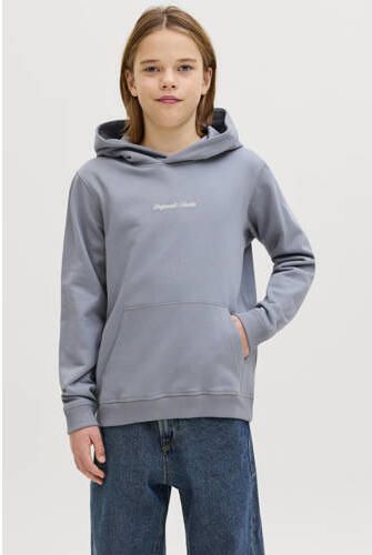 JACK & JONES JUNIOR hoodie lichtblauw Sweater Tekst - Foto 3