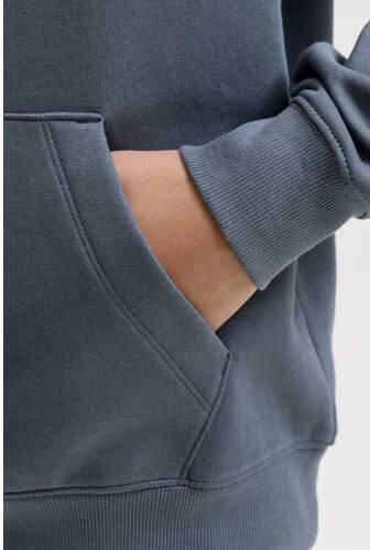 JACK & JONES JUNIOR hoodie met tekst antraciet Sweater Grijs Tekst - Foto 3