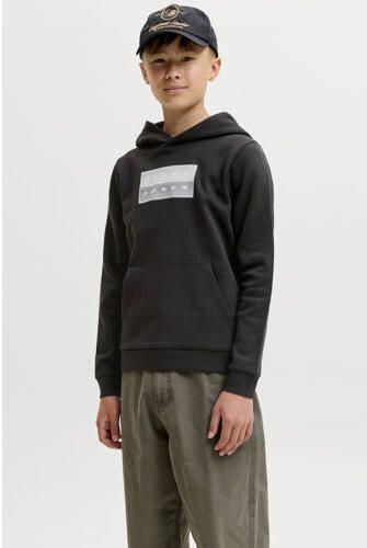 JACK & JONES JUNIOR hoodie zwart Sweater Logo - Foto 2