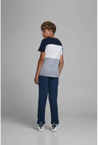 Jack & jones JUNIOR joggingbroek Gordon donkerblauw Jongens Sweat Effen 176 - Foto 3