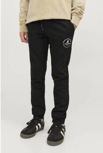 Jack & jones JUNIOR joggingbroek JPSTGORDON JJSWIFT met logo zwart Jongens Sweat 152
