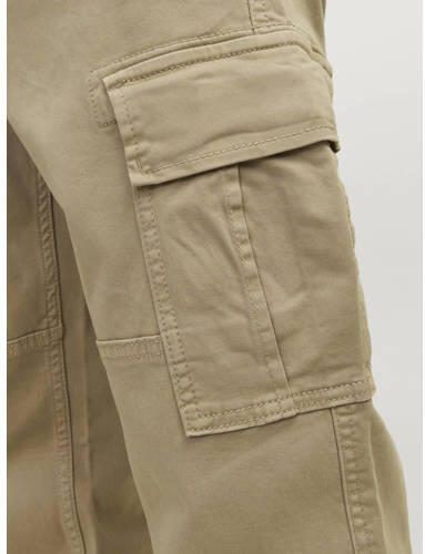 Jack & jones JUNIOR loose fit cargobroek JPSTKANE JJHARLOW beige Jongens Stretchkatoen 170 - Foto 2