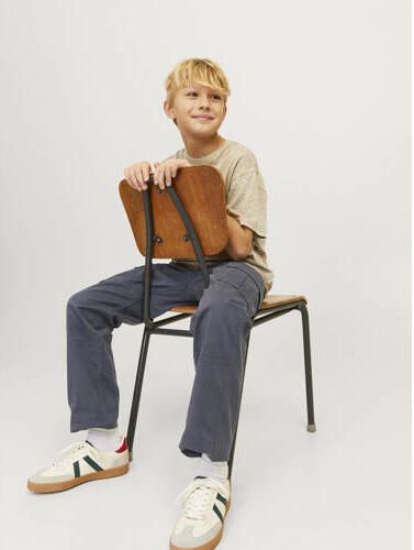 Jack & jones JUNIOR loose fit cargobroek JPSTKANE JJHARLOW Blauw Jongens Stretchkatoen 140 - Foto 3