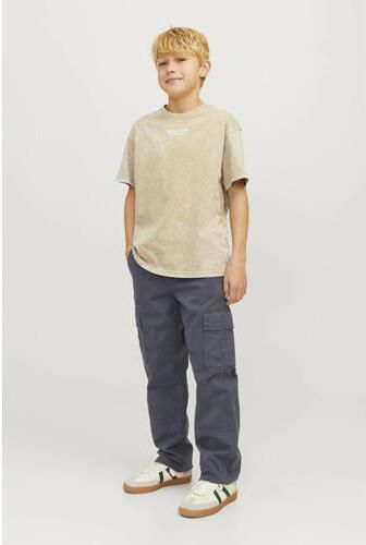 Jack & jones JUNIOR loose fit cargobroek JPSTKANE JJHARLOW Blauw Jongens Stretchkatoen 140 - Foto 2