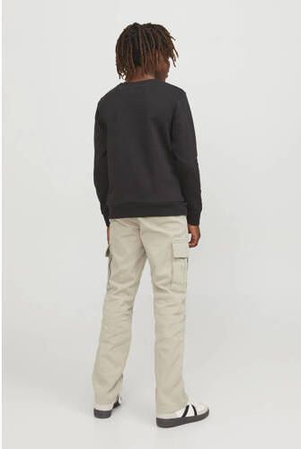 Jack & jones JUNIOR loose fit cargobroek JSPTKANE JJHARLOW beige Jongens Stretchkatoen 176 - Foto 2