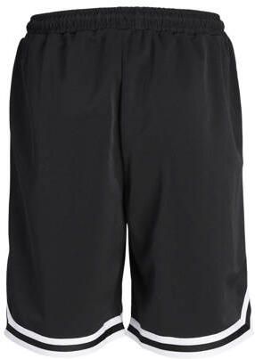 Jack & jones JUNIOR loose fit casual short JPSTBILL JJJORDAN met printopdruk zwart wit Korte broek Jongens Polyester 152