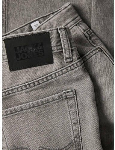 Jack & jones JUNIOR loose fit jeans JJICHRIS grijs Jongens Katoen Effen 128 - Foto 5