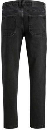 Jack & jones JUNIOR high waist loose fit jeans JJICHRIS JJICARPENTER black denim Zwart 164 - Foto 4