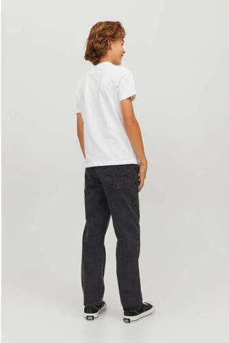 Jack & jones JUNIOR loose fit jeans JJICHRIS JJORIGINAL black denim Zwart 158 - Foto 3